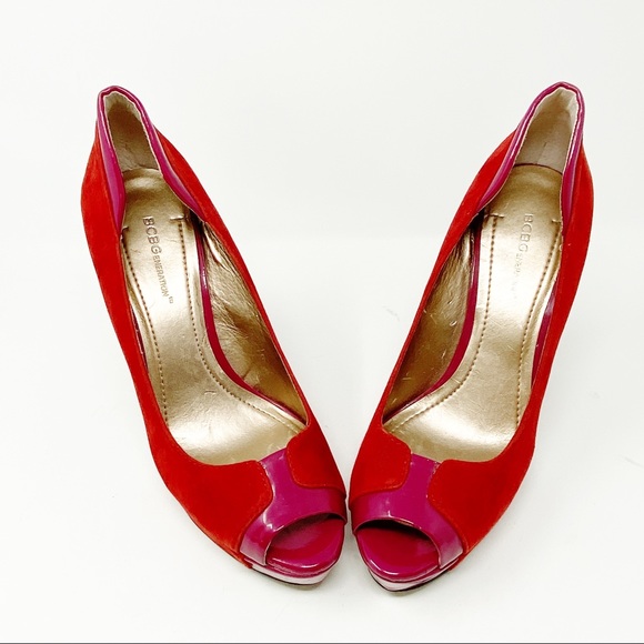 BCBGeneration Jodeci Peep Toe Platform Pumps 9.5 - Picture 5 of 8